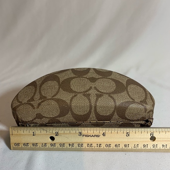 Coach Monogram Hard Clamshell Sunglass Case - Picture 4 of 8